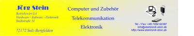 Jörg Stein, Hardware-Software-Elektronik Dreh- und Frästeile Logo