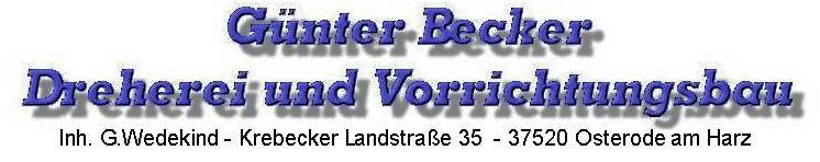 Günter Becker Dreherei und Vorrichtungsbau Logo